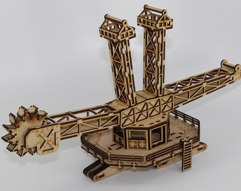 Laser Cut 28mm MDF Terrain: Zoned for Heavy Industry - The Behemoth, Bucket Wheel Excavator