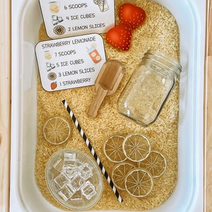 Lemonade Sensory Bin for Toddlers