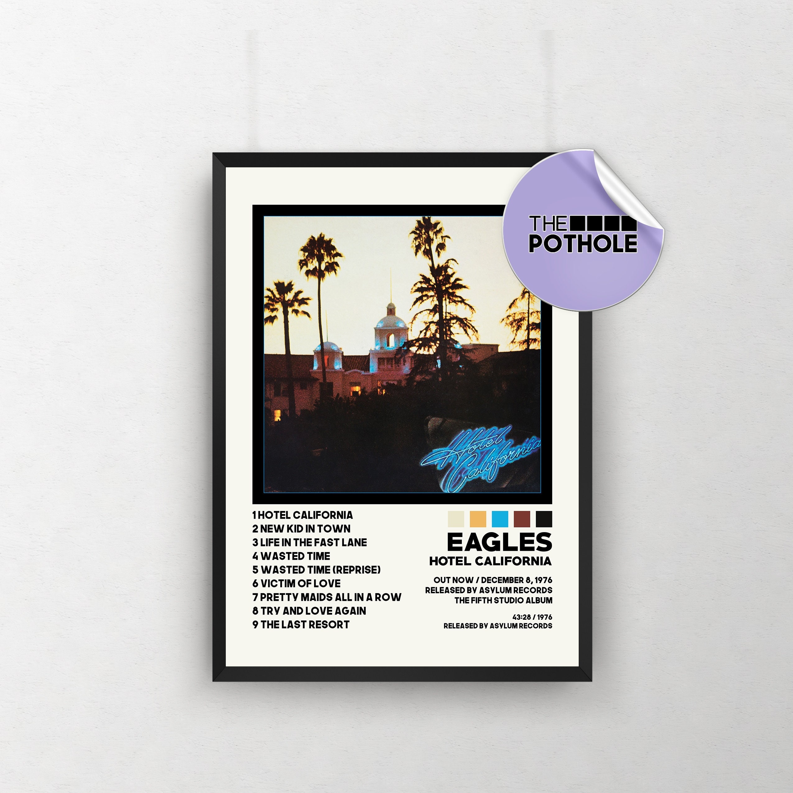 Eagles Posters / Hotel California Poster / Album Cover Poster Etsy