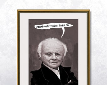 Anthony Hopkins - Hannibal Lecter - Poster A4