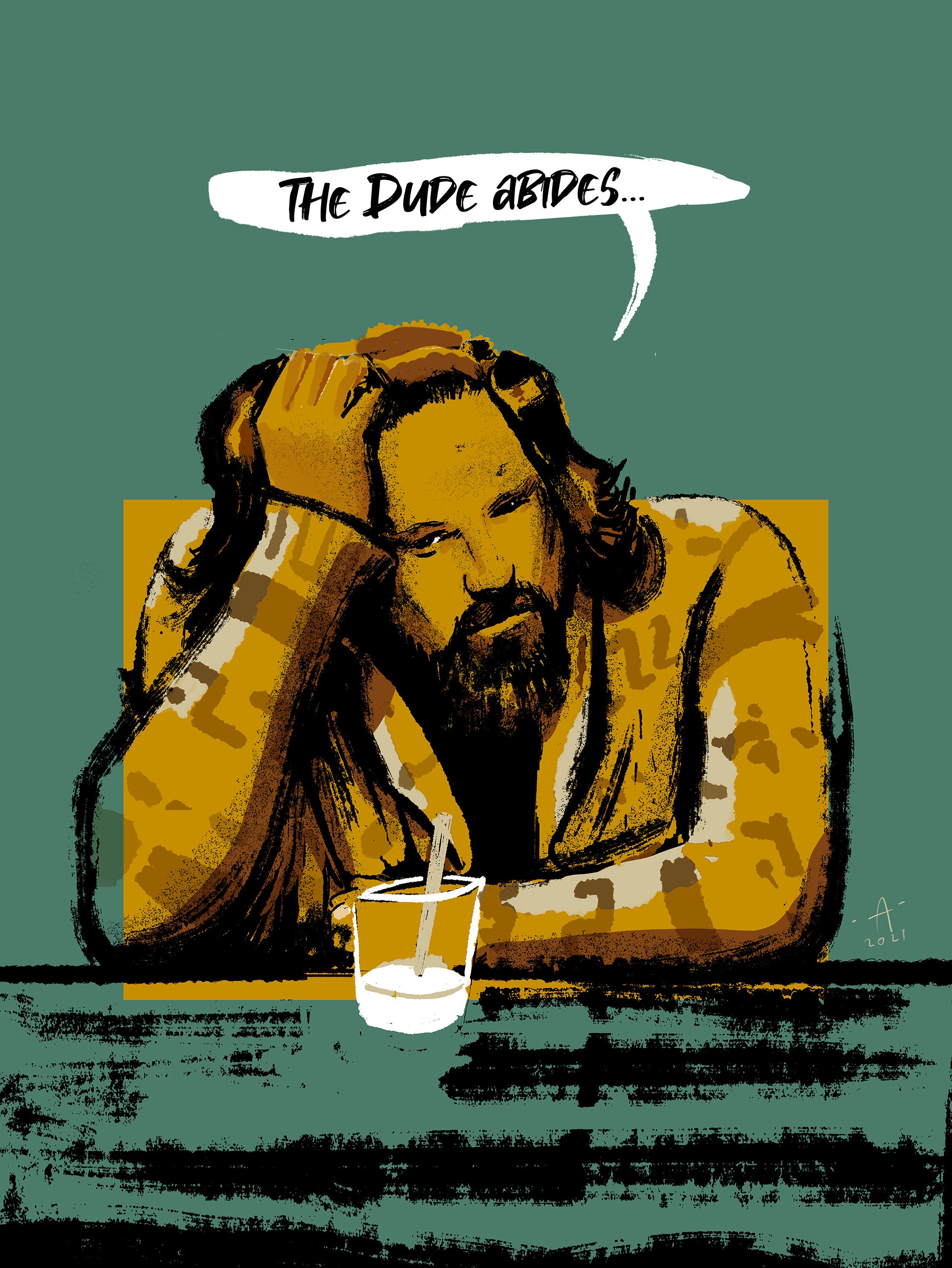 Big Lebowski Poster Series the Dude Poster A4 - Etsy UK
