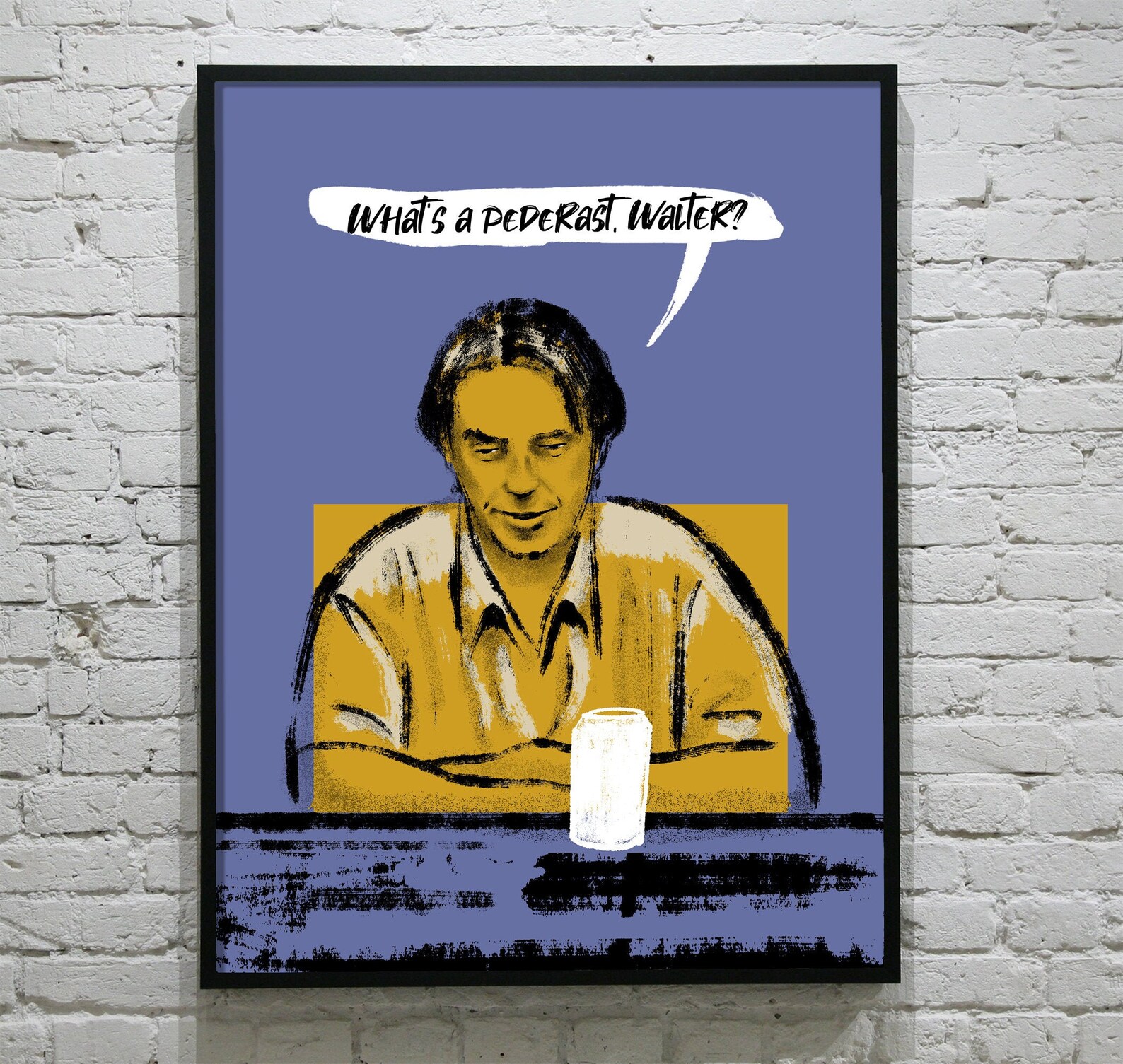 Big Lebowski Poster Series Donny Framed Etsy