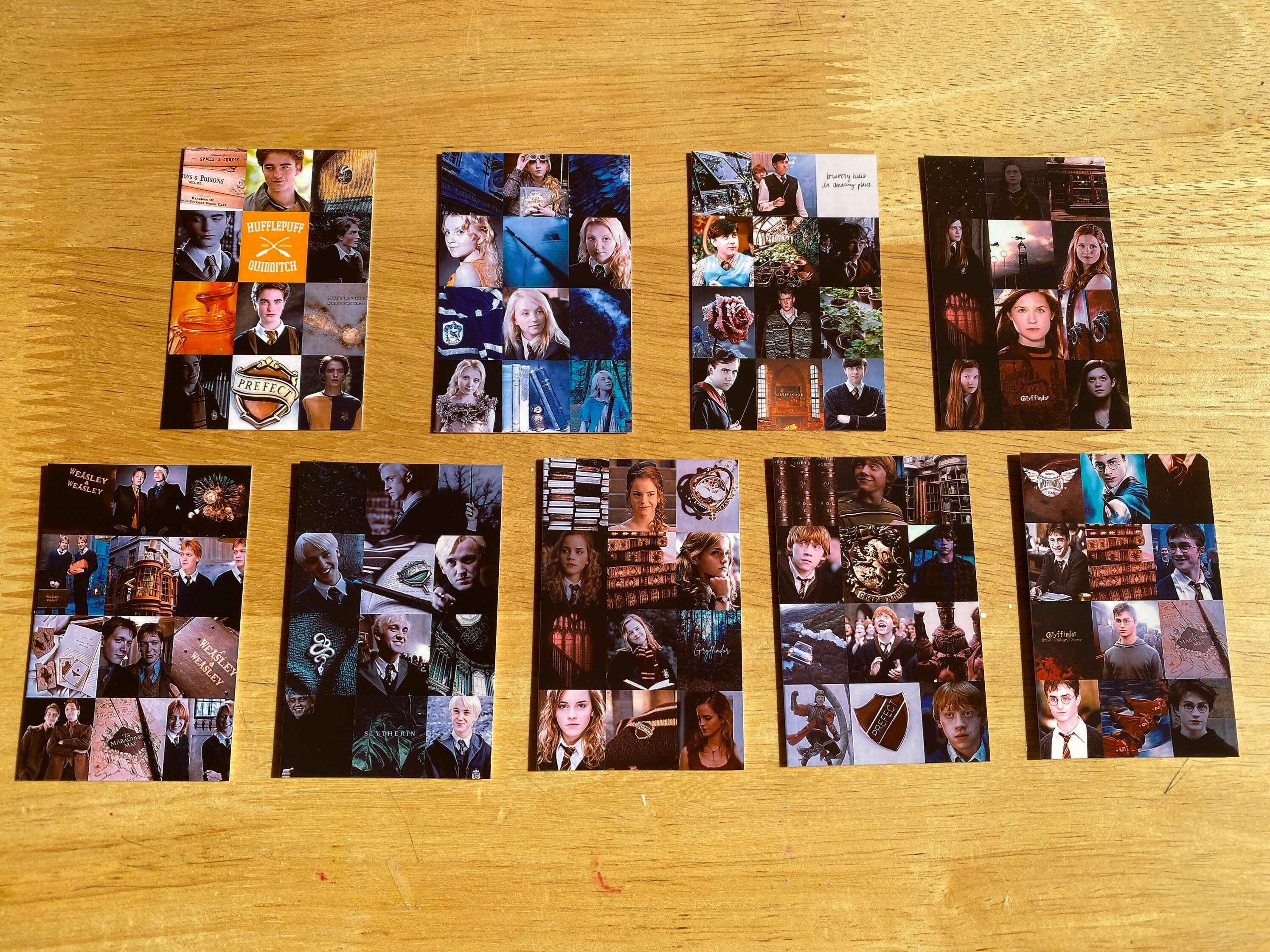 Harry potter character collage polaroids
