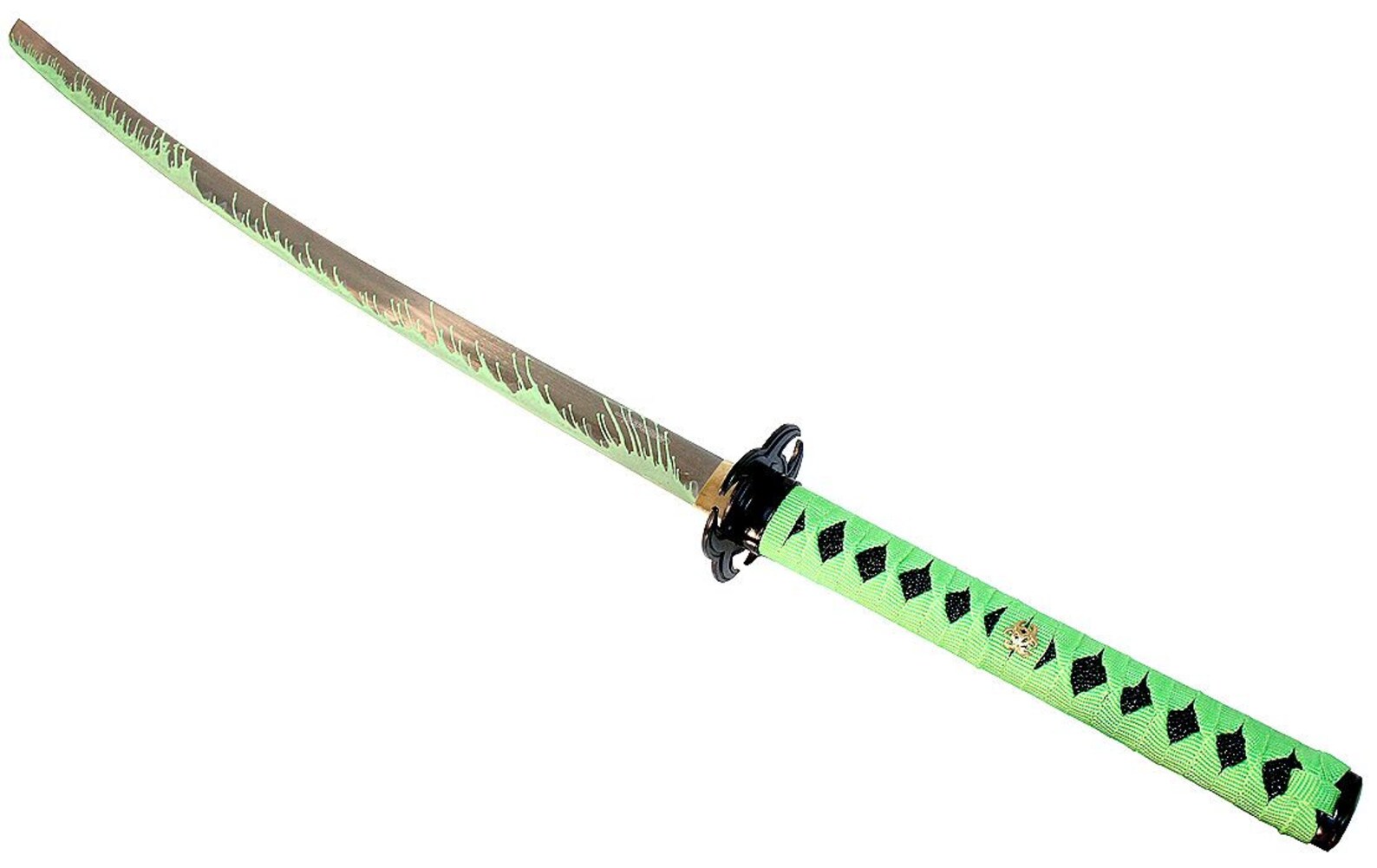 40.5 Green & Black Zombie Samurai Katana Sword Carbon | Etsy