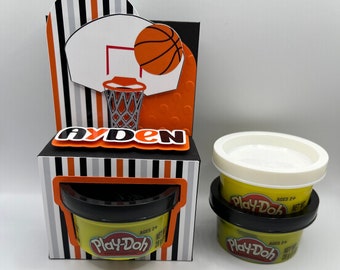 Basketball Birthday Party Favors - Sports Birthday Party Favors - Basketball Play-Doh Boxes