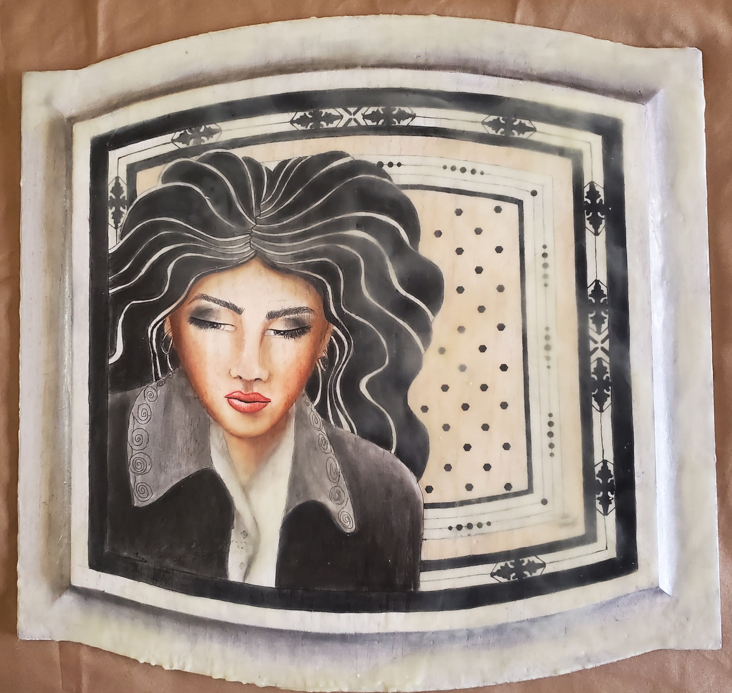 Modern Art Deco Original Painting Etsy