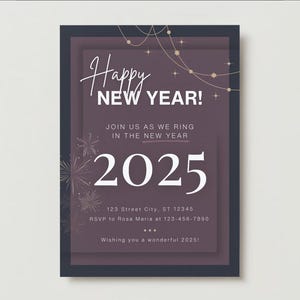 New Years Invitation Template