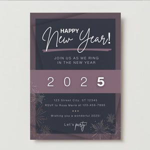 New Years Invitation Template