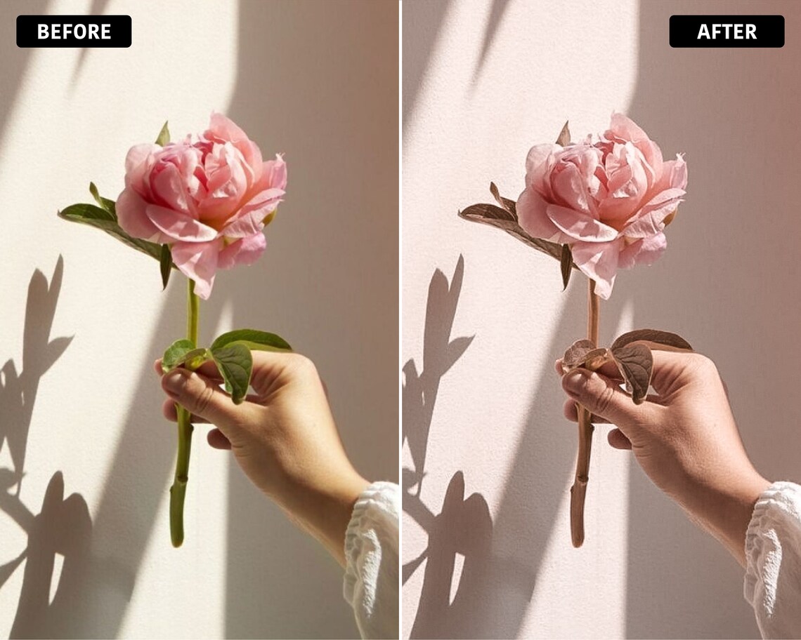 3 Mobile Lightroom Presets Rose Gold Preset VSCO Filters Etsy