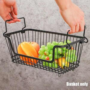 Cesta de almacenamiento de cocina contador gabinete fruntado | Etsy