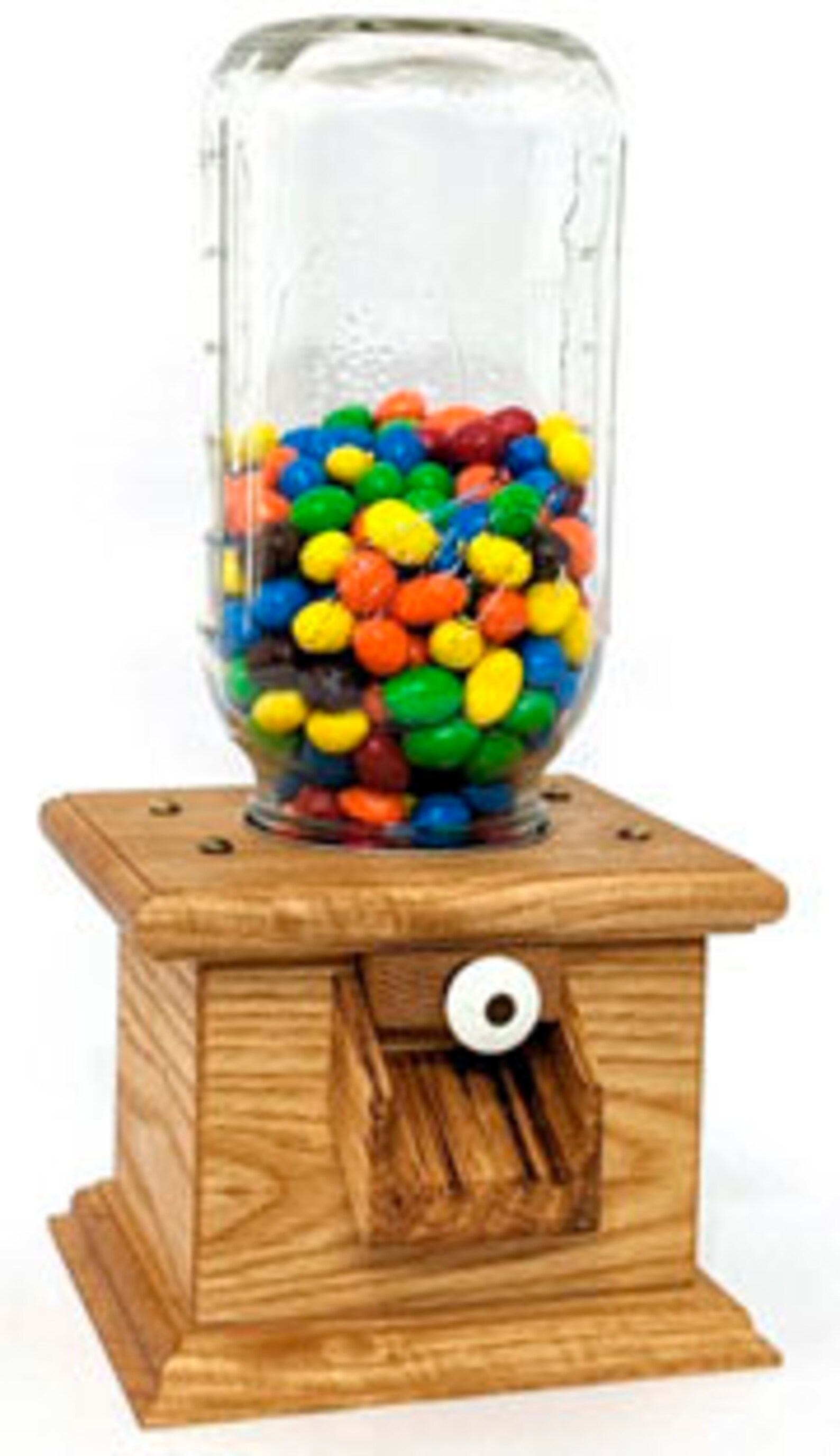 Handmade Candy Snack Dispenser Vintage Style Wood and Glass Etsy