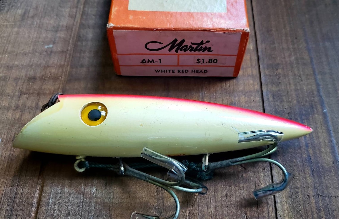 Vintage MARTIN salmon plug 6M1 c.1940s. Etsy