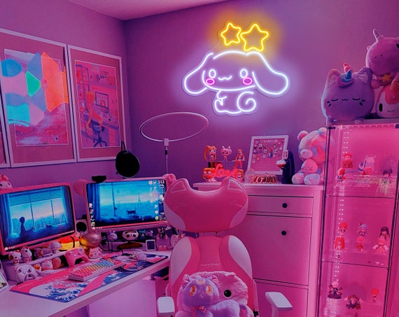 Trinx 15'' Anime Kirby Neon Sign Handmade Cartoon Kirby Hold Star LED Neon  Light For Bedroom Wall Decor - Wayfair Canada