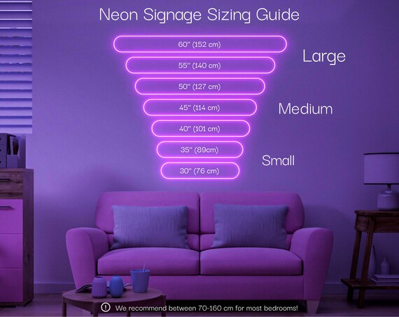 Small neon sale signs for room