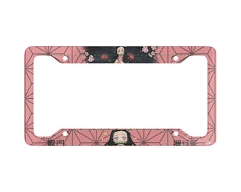 Marco para matrícula de Nezuko de Studio Ghibli, decoración de coche de anime