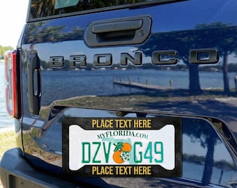 Marco de matrícula personalizado, placa de matrícula personalizada, soportes para matrícula de coche, placa de matrícula delantera