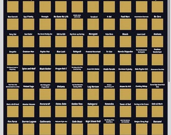 Los 100 mejores pósteres de anime para raspar / Lista de películas imprescindibles