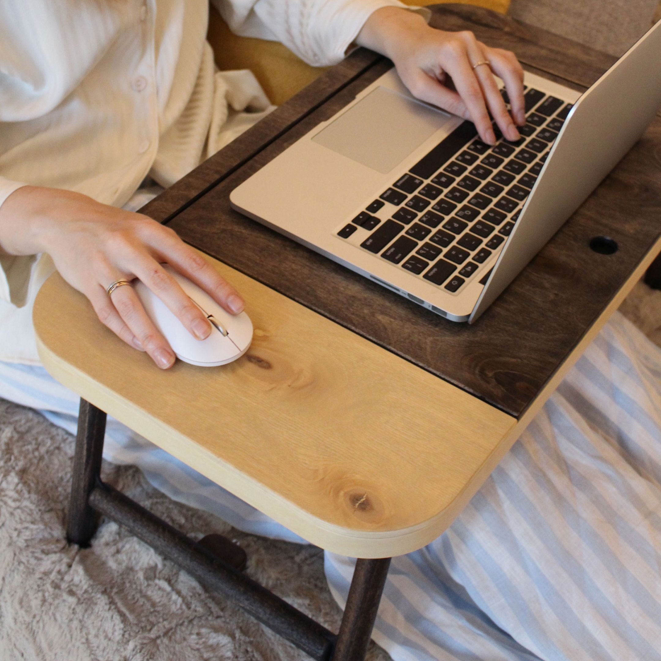 Reclaimed Wood Lap Desk / Laptop Tray / Lap Board / Rustic Sofa Tray / Work  From Home Desk / 