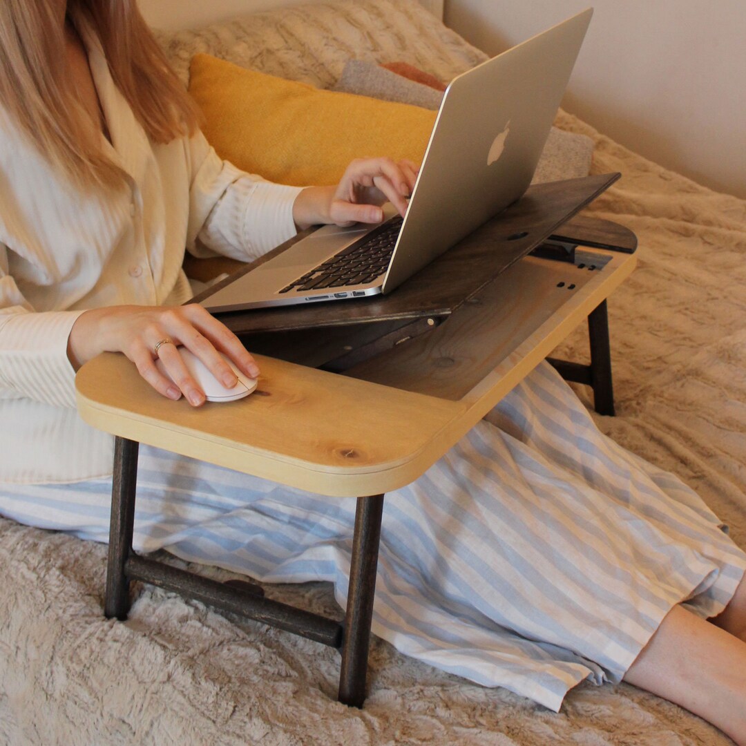 Portable Light Wood Lap Desk Gaming Lap Desk Laptop Stand Etsy