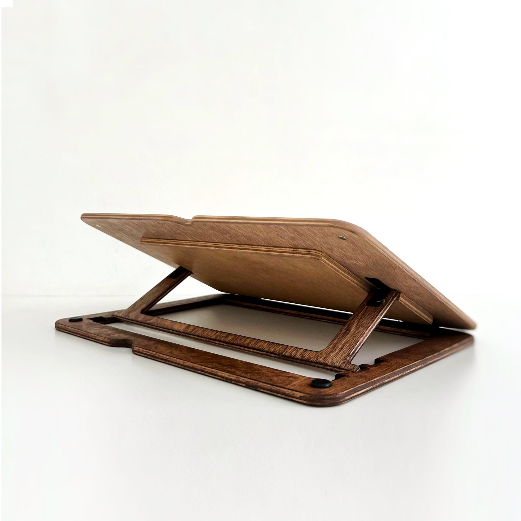 Wooden Book Stand, Wooden Reading Stand Holder, Laptop Riser for Desk ...