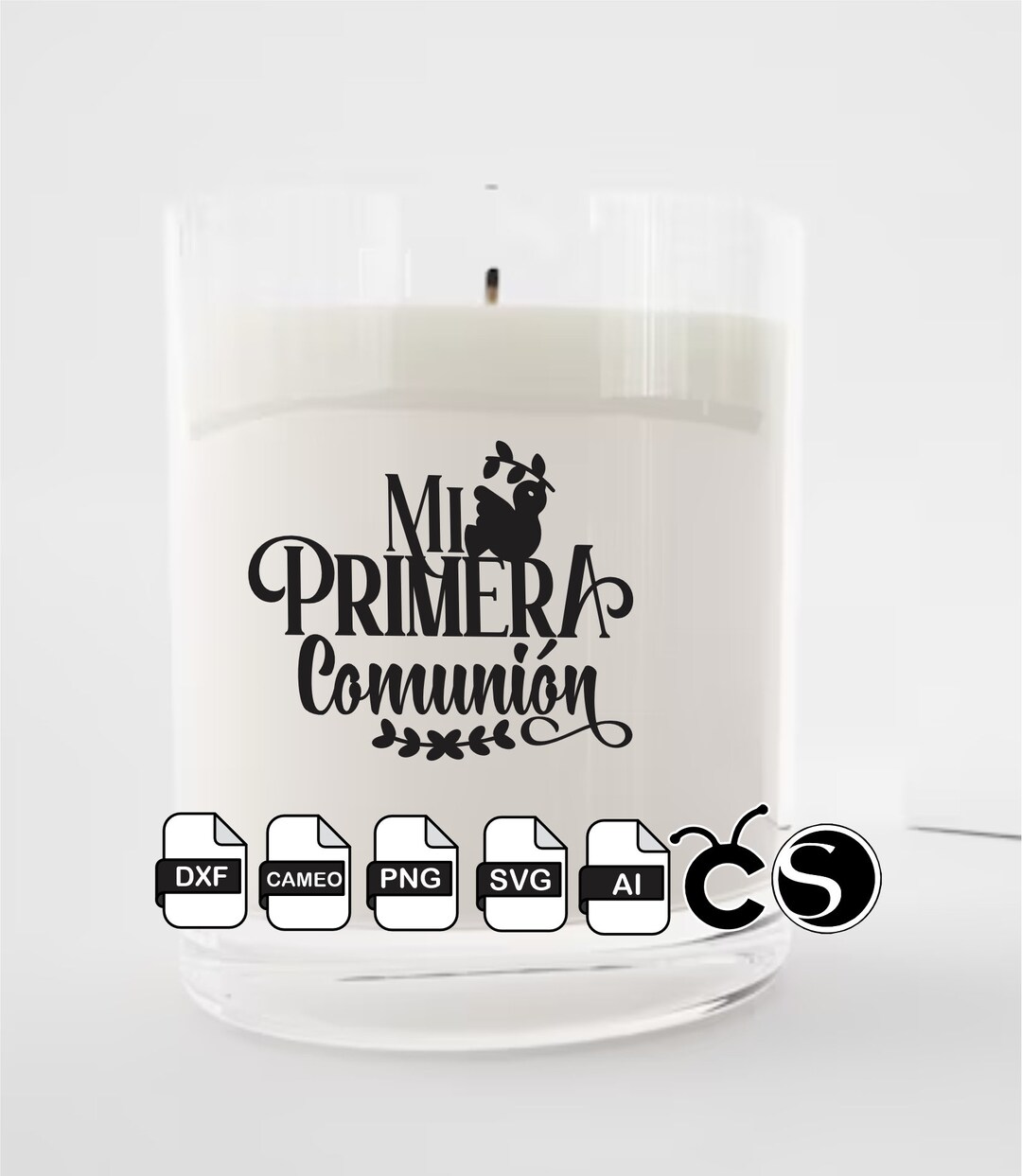 Primera comunion svg png dxf silhouette cameo AI first communion