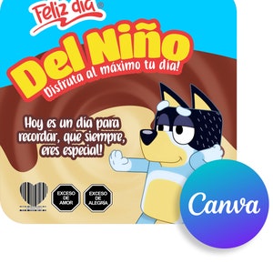 Duvalin etiqueta en canva 15 x 15 tamaño template on canva  plantilla para editar en canva duvalin