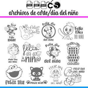 Dia del niño svg png cameo studio silhouette template plantillas de corte vinilo archivos de corte files cutting