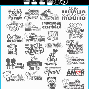 san valentin messages spanish with love with love friends love instant download stickers templates templates svg png dxf cameo silhouette