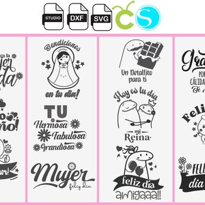 dia de la mujer svg png dxf silhouette cameo cricut archivos de corte feliz dia de la mujer happy women days files cutting mensajes mujer
