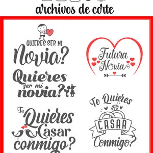te quieres casar conmigo svg png dxf silhouette quieres ser mi novia novia boda casamiento svg planitllas para corte