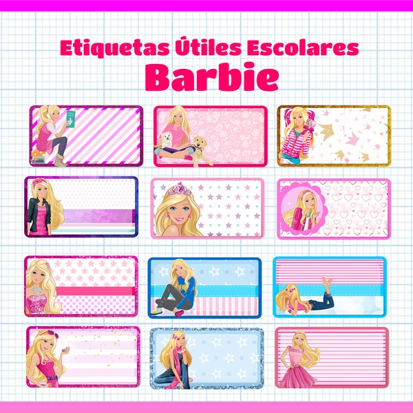 etiquetas labels utiles escolares png template plantillas étiquettes Schulbedarfszettel etichette rótulos スクールユーティリティラベル labels girl png