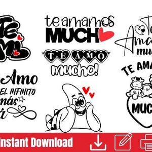 Saint Valentin svg png dxf silhouette camée cricut san valentin amour Je t'aime/nous t'aimons/amour/Saint Valentin/anniversaire/anniversaire/couple