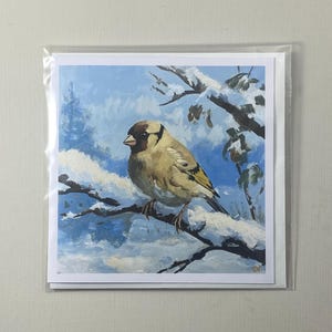 postale de chardonneret | Charmante carte d'art oiseau pour toutes les occasions