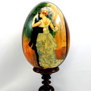 Paasei / Copy Pierre Renoir / Dance in the City / Exclusief / Kunststijl / Voor interieurdecoratie / Handgeschilderd / Verzamelobject / Olieverf