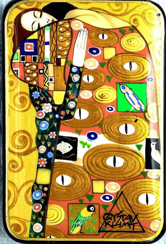 Lacguer Box / Copy Gustav Klimt-the Embrace / Jewelry Box