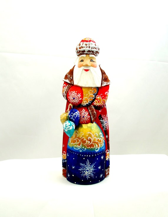 Christmas New Years Toy Doll Carved Wooden Figures of Magic