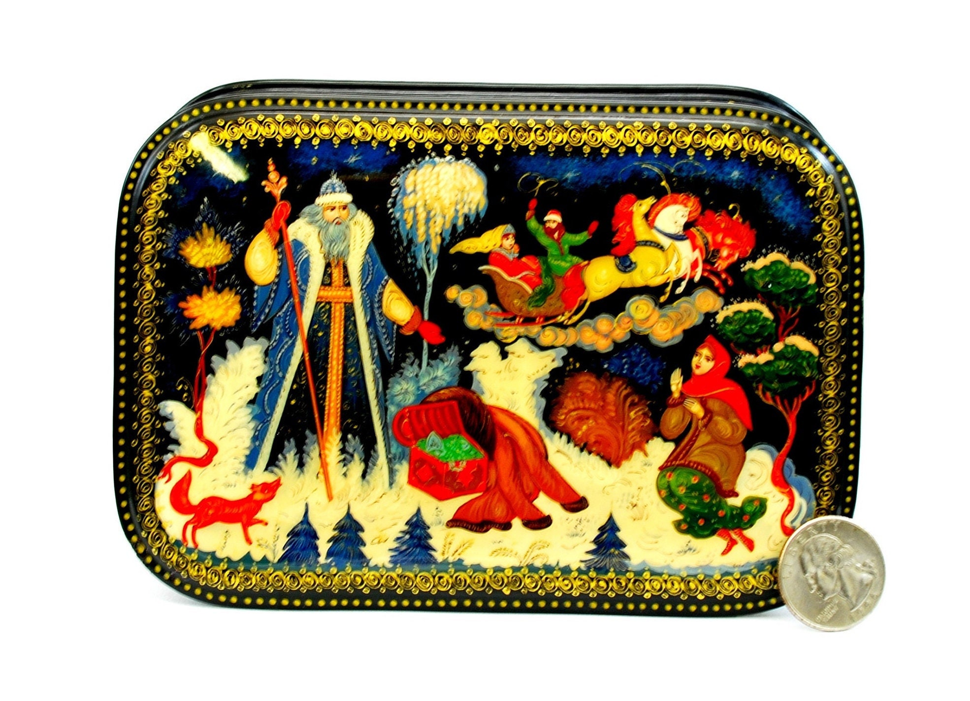 ジュエリーラッカーボックス / アートスタイル / ミニチュア