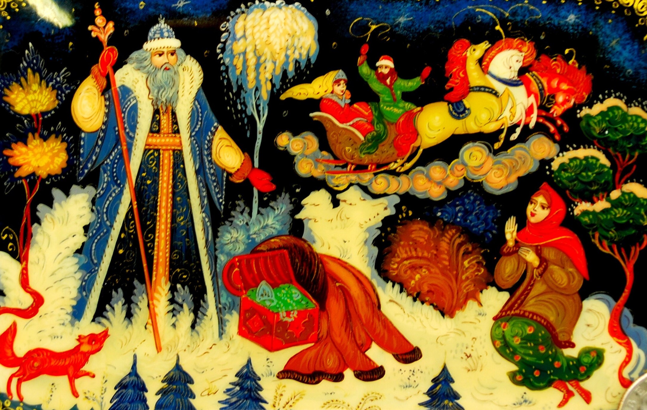 ジュエリーラッカーボックス / アートスタイル / ミニチュア