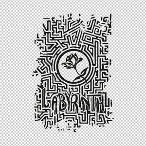 Labyrinth Fantasy Maze Rose SVG, PNG, EPS - File For Cricut, Silhouette, Cut Files, Vector, Digital File