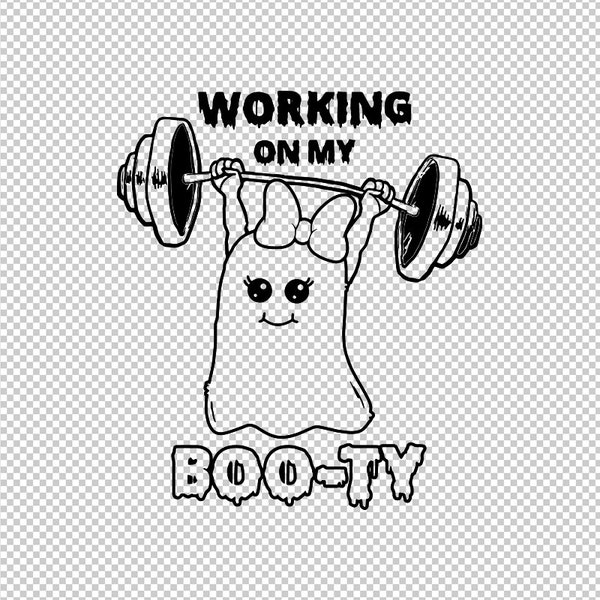 Ghosts Lifting Weights Svg Etsy