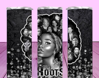 Black History Women 20oz Tumbler Wrap - Sublimation Design (Digital Download)