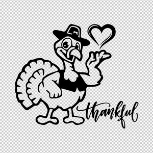 Turkey Thanksgiving Bird SVG, PNG, EPS - File For Cricut, Silhouette, Cut Files, Vector, Digital File
