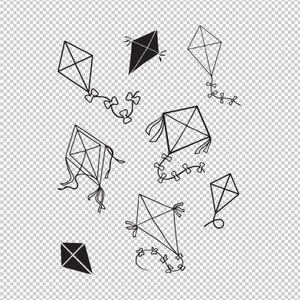 Kite Bundle Collection SVG, PNG, EPS - File For Cricut, Silhouette, Cut Files, Vector, Digital File