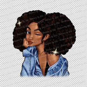 Melanin Queen PNG JPG, African American Woman Digital File