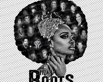 My Roots Black History Month Ancestry PNG JPG (Digital File)