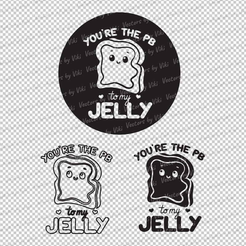 Peanut Butter and Jelly SVG PNG EPS File for Cricut - Etsy