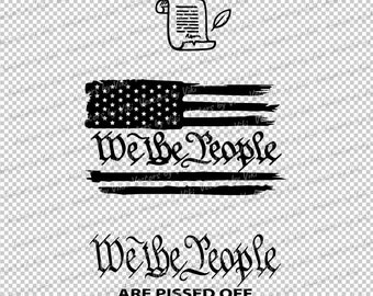 We the People, US Constitution (svg, png, eps File - Digital File)