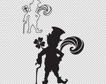 Leprechaun Clover SVG, St. Patrick's Day Cut File (Digital File)