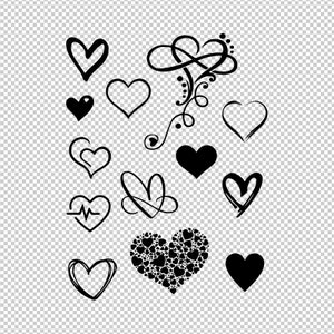 Valentines Hearts Love Heart Bundle Collection SVG, PNG, EPS - File For Cricut, Silhouette, Cut Files, Vector, Digital File
