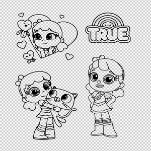 True And The Rainbow Kingdom Svg Png Dxf True And Bartleby Etsy